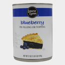 4 Cans Laura Lynn Blueberry Pie Filling, 21 oz
