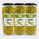 3 Jars Laura Lynn Golden Sliced Pepperoncini, 16 oz
