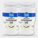 2 Bottles Laura Lynn Refined Coconut Oil, 14 oz