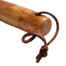 Extendable Fire Poker 17" to 30" Chrome Steel Wooden Handle Campfire