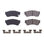 Front Ceramic Brake Pad Set with Hardware for Suzuki Swift