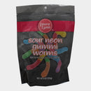 Laura Lynn Gummi Sour Neon Worms, 9 oz