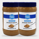 2 Jars Laura Lynn Crunchy Peanut Butter, 40 oz