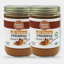 2 Jars Laura Lynn All Natural Creamy Peanut Butter, 16 oz