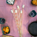 Bamboo Roasting Sticks 30" 12 Pack Hot Dog Marshmallow Skewers Campfire