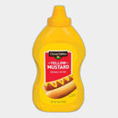 4 Bottles Clover Valley Yellow Mustard, 14 oz