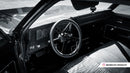 14" Black Billet Classic Steering Wheel Leather Chevy Logo w/ Install Kit 1926-2