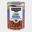 6 Cans Clover Valley Mild Chili Beans, 15.5 oz