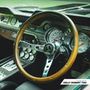 15" Chrome Classic Steering Wheel Walnut Wood Grip 3-Spoke