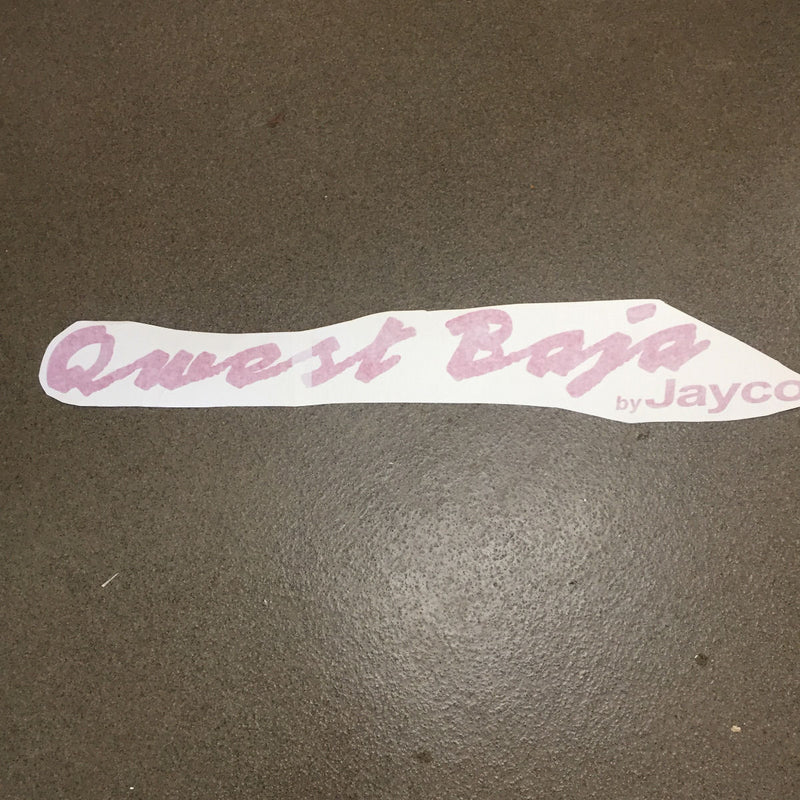 Decal for Jayco Qwest BAJA Pop Up Camper Travel Trailer Sticker RV Red 10Z