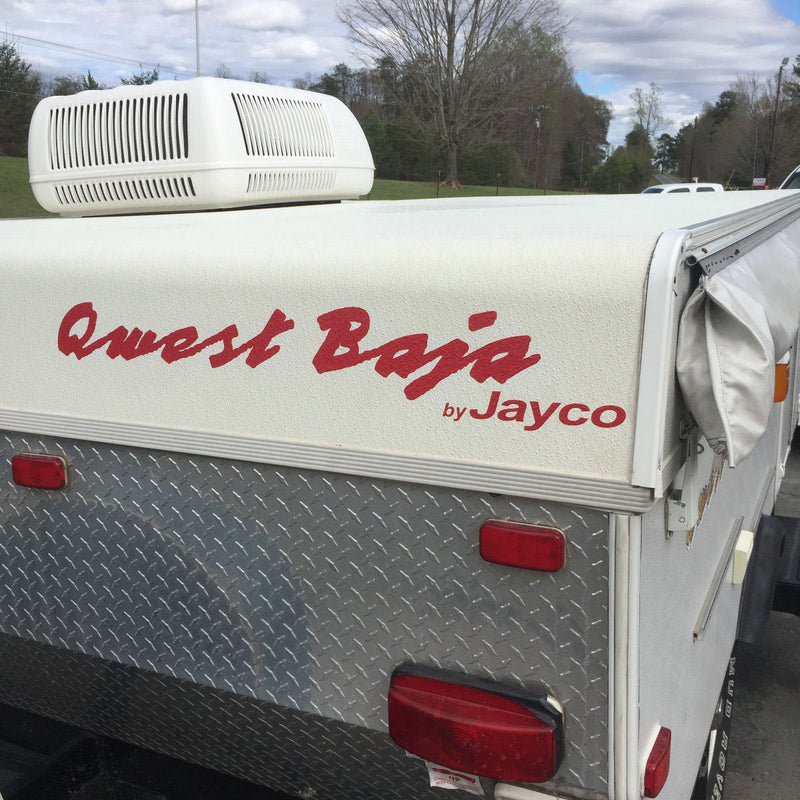 Decal for Jayco Qwest BAJA Pop Up Camper Travel Trailer Sticker RV Red 10Z