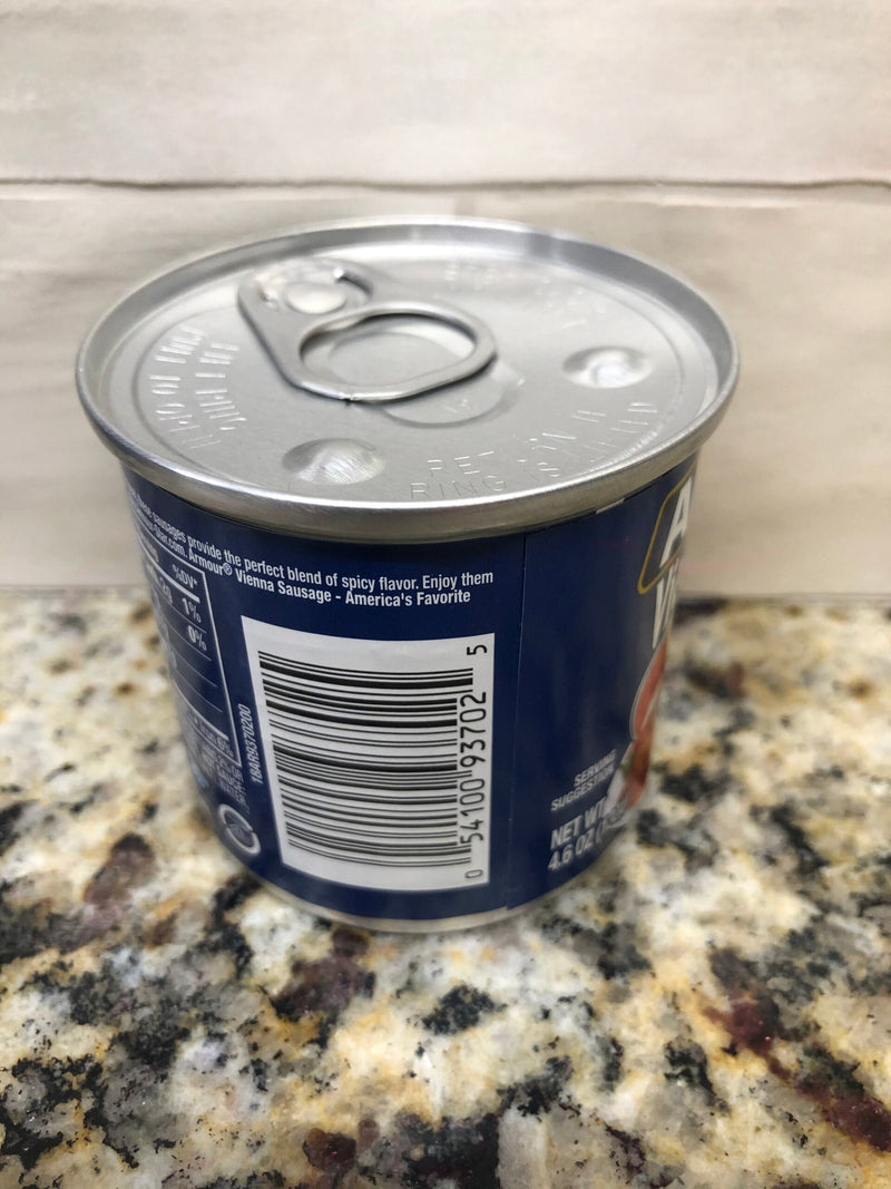 12 Cans Armour Hot & Spicy Vienna Sausage Meat 4.6 oz Wiener FREE SHIP