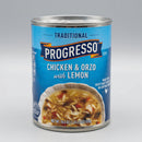 Progresso Traditional Chicken & Orzo with Lemon Soup, 18.5 oz Cans