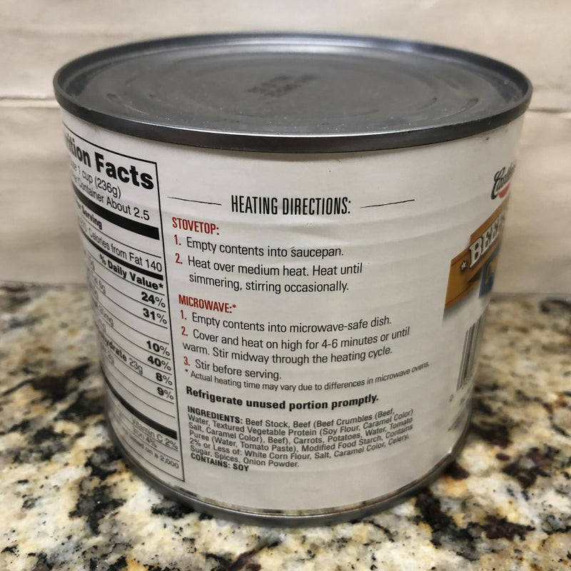 4 CANS Castleberry's Chunky Beef Stew 20 oz Can Soup Hash