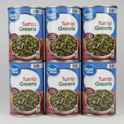 6 Cans of Great Value Turnip Greens, 14 oz