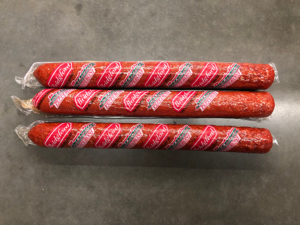 THREE Bridgford Pepperoni Sausage 16 Oz pizza sub rolls meat beef pork