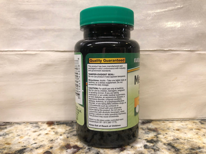 6 Bottles of Nature's Measure Melatonin 3mg with Vitamin B6 30 Tablets Sleep