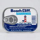 Beach Cliff Sardines in Soybean Oil Herring Fish Can Snack Kipper Fresh