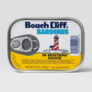 Beach Cliff Sardines in Yellow Mustard Sauce Herring Snack Kipper Fresh