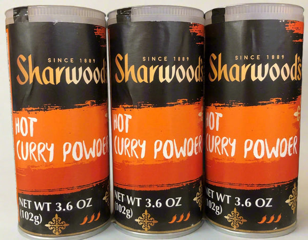 3 Bottles Sharwoods Hot Curry Powder 3.6 oz Chicken Salad Soup