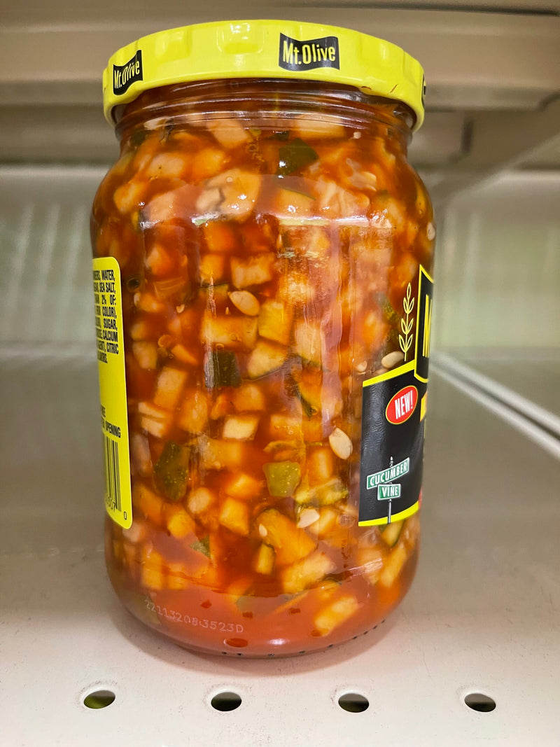 3 JARS Mount Olive MEDIUM Pickle Salsa 16 oz Mt Olive Relish Cubes