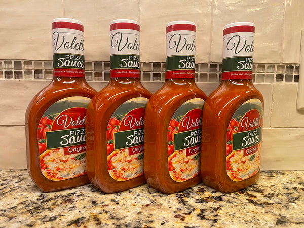4 BOTTLES Voletti's Pizza Squeeze Original Sauce 16 oz Jar Tomato Maker Pie
