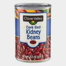 6 Cans Clover Valley Dark Red Kidney Beans, 15.5 oz