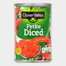 6 Cans Clover Valley Petite Diced Tomatoes, 14.5 oz