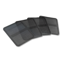 Peel and Stick Screen Repair Patches 3" x 3-1/2" Black Mesh Pack of 4