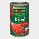 6 Cans Clover Valley Diced Tomatoes, 14.5 oz