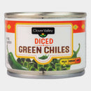 6 Cans Clover Valley Diced Green Chiles, 4 oz