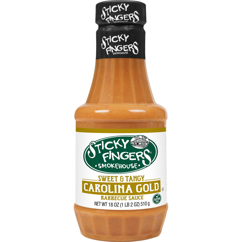 3 Bottles Sticky Fingers Smokehouse Sweet & Tangy Carolina Gold Barbecue Sauce 18 oz