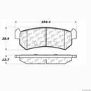 Rear Semi-Metallic Brake Pad Set with Hardware for Suzuki Forenza and Reno