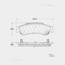 Rear Brake Pad Set for Isuzu Hombre