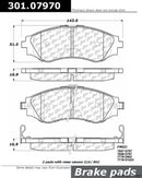 Front Ceramic Brake Pad Set with Hardware for Suzuki Forenza and Reno