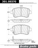 Front Ceramic Brake Pad Set with Hardware for Suzuki Aerio 2002–2005