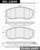 Front Ceramic Brake Pad Set with Hardware for Suzuki XL-7 2007–2009