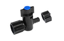 PEXLock Manifold Valve 1/2" x 1/2" FPT Swivel BSP Blue Handle RV Camper Plumbing