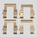 Dynamic Friction 340-72004 four-piece disc brake hardware kit