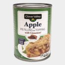 4 Cans Clover Valley Apple Pie Filling with Cinnamon, 20 oz