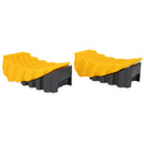 Camco Curved Leveler and Wheel Chock 2 Pack Camper RV Travel Trailer Pop Up New