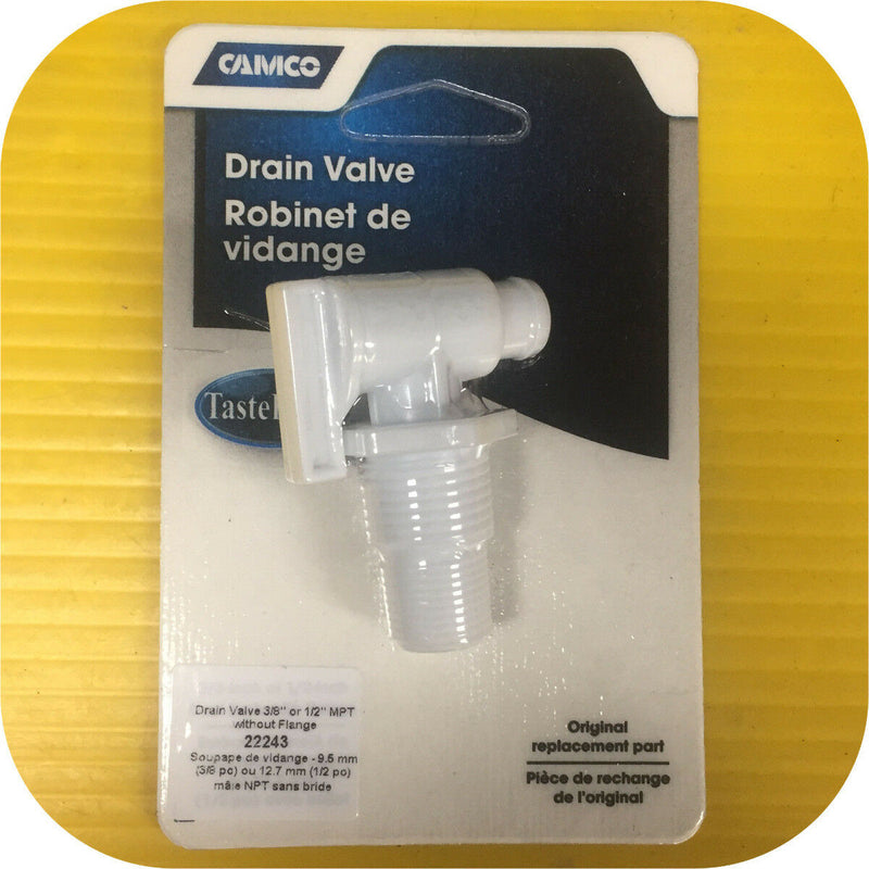 3/8 or 1/2 Inch Petcock DRAIN VALVE Water Tank Camper RV Travel Trailer Pop Up