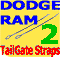 2 Bed Tailgate Hinge Straps Cables Dodge Ram 1500 2500 3500 Pickup Truck 94-02-6445