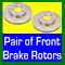 Front Disc Brake Rotors Chevy Cavalier Corsica Beretta-3024