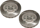 Pair of Front Disc Brake Rotors Ford E250 E350 Econoline Van 92-94 w/ Hub-11869