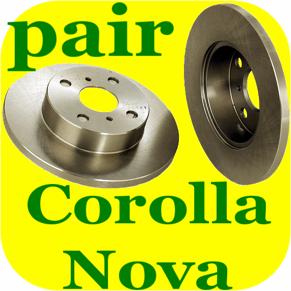 Front Disc Brake Rotors Toyota Corolla Chevy Nova FX 16-11890