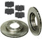 Front Disc Brake Rotors & Pads forToyota Land Cruiser FJ60 FJ62 FJ40 81-90 -0