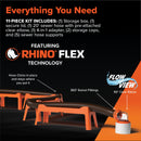 Camco Rhino RV Sewer Hose Combo Kit with 20' RhinoFLEX Hose Camper Dump Waste