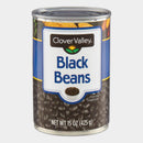 6 Cans Clover Valley Black Beans, 15 oz