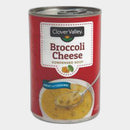 6 Cans Clover Valley Broccoli Cheese Condensed Soup, 10.5 oz